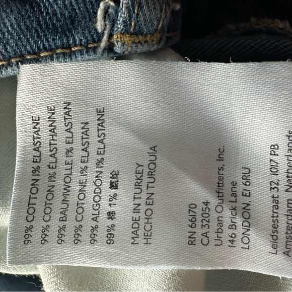 WeThe FreeSomewhere OverTheRainbowflare jeans blue wash with a rainbow accent - Picture 12 of 14